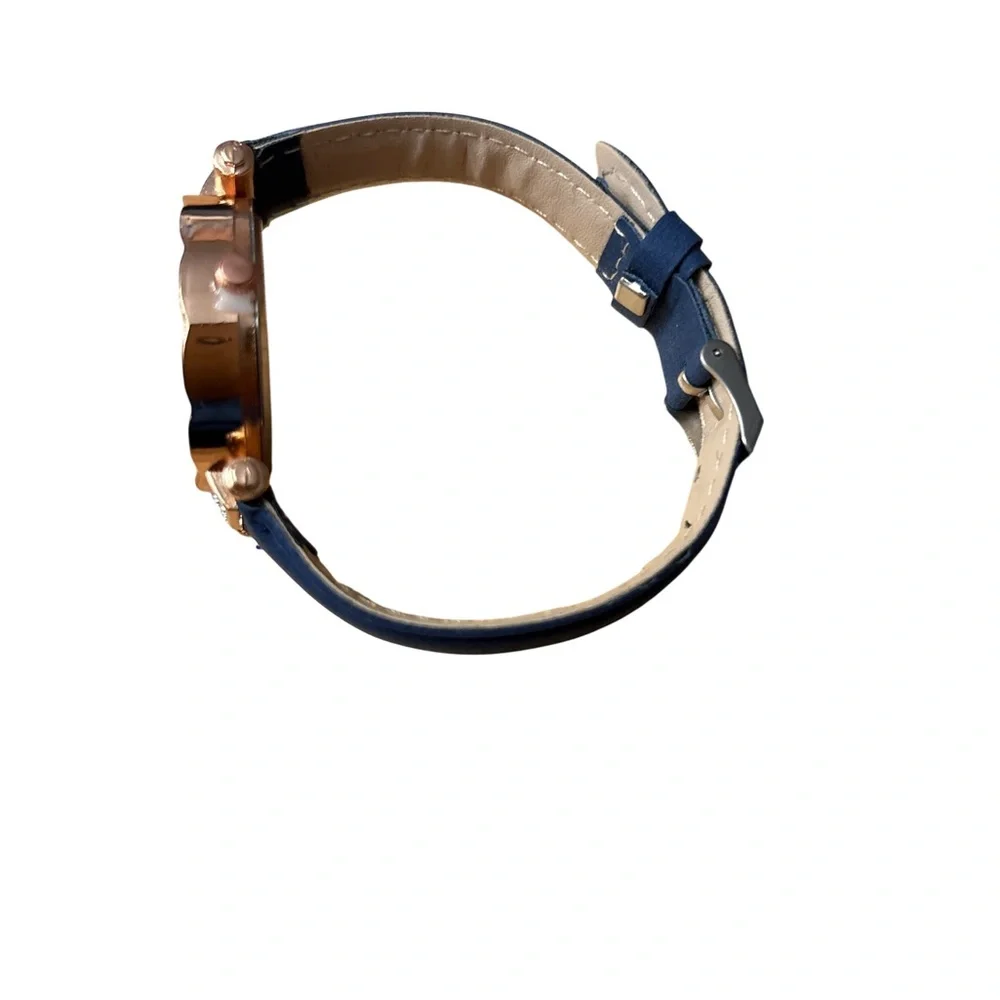 Pretty Little Stary Sky Blue + Rose Gold Ladies Wrist Watch